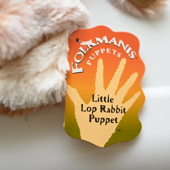 Folkmanis Puppet Little Lop Rabbit Puppet Brand New With Tags - Picture 5 of 6